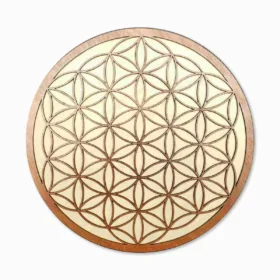 Fleur de vie en bois 12cm