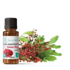 Huile essentielle Bio Baies Roses 10ml